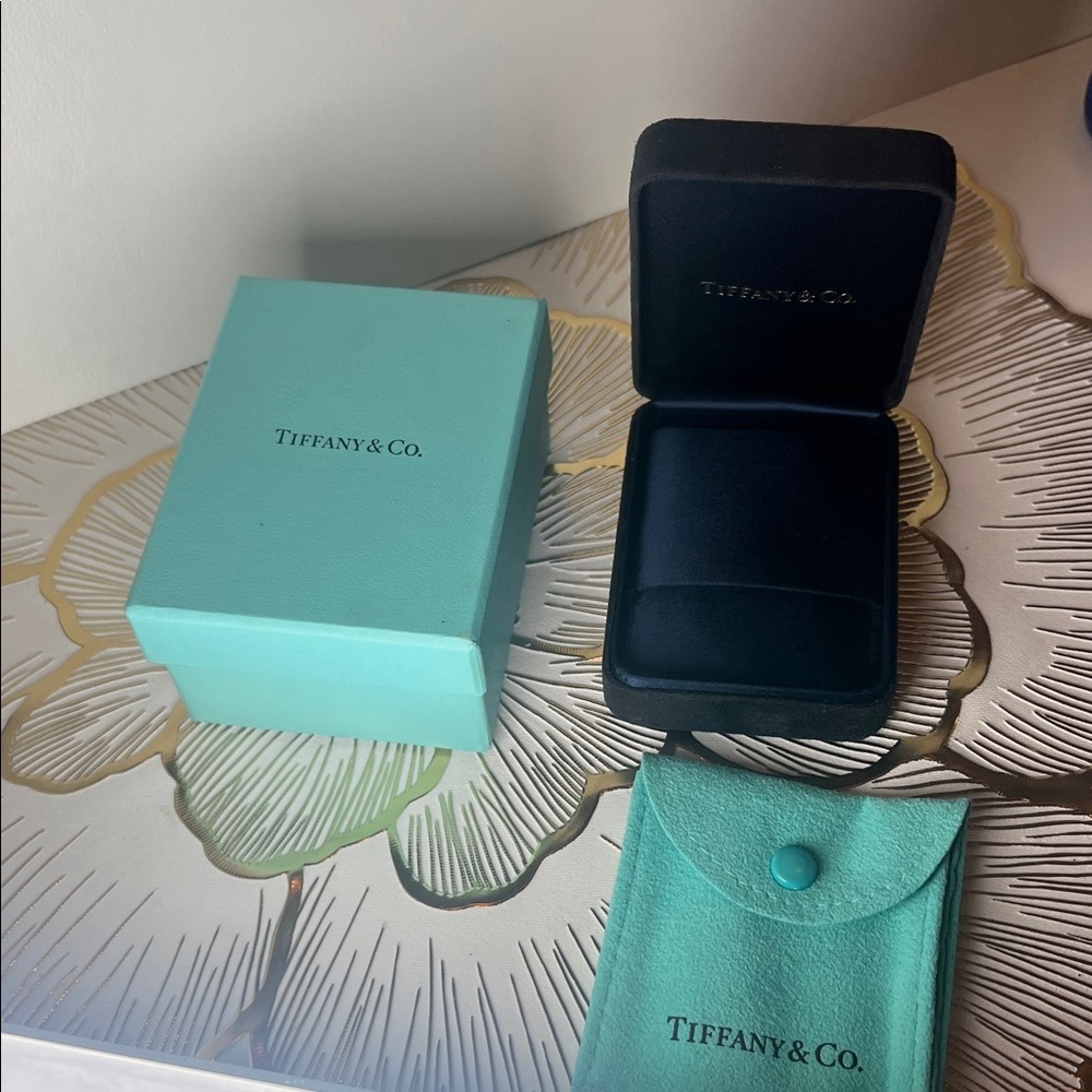 Tiffany & Co. Blue Jewelry Box Set